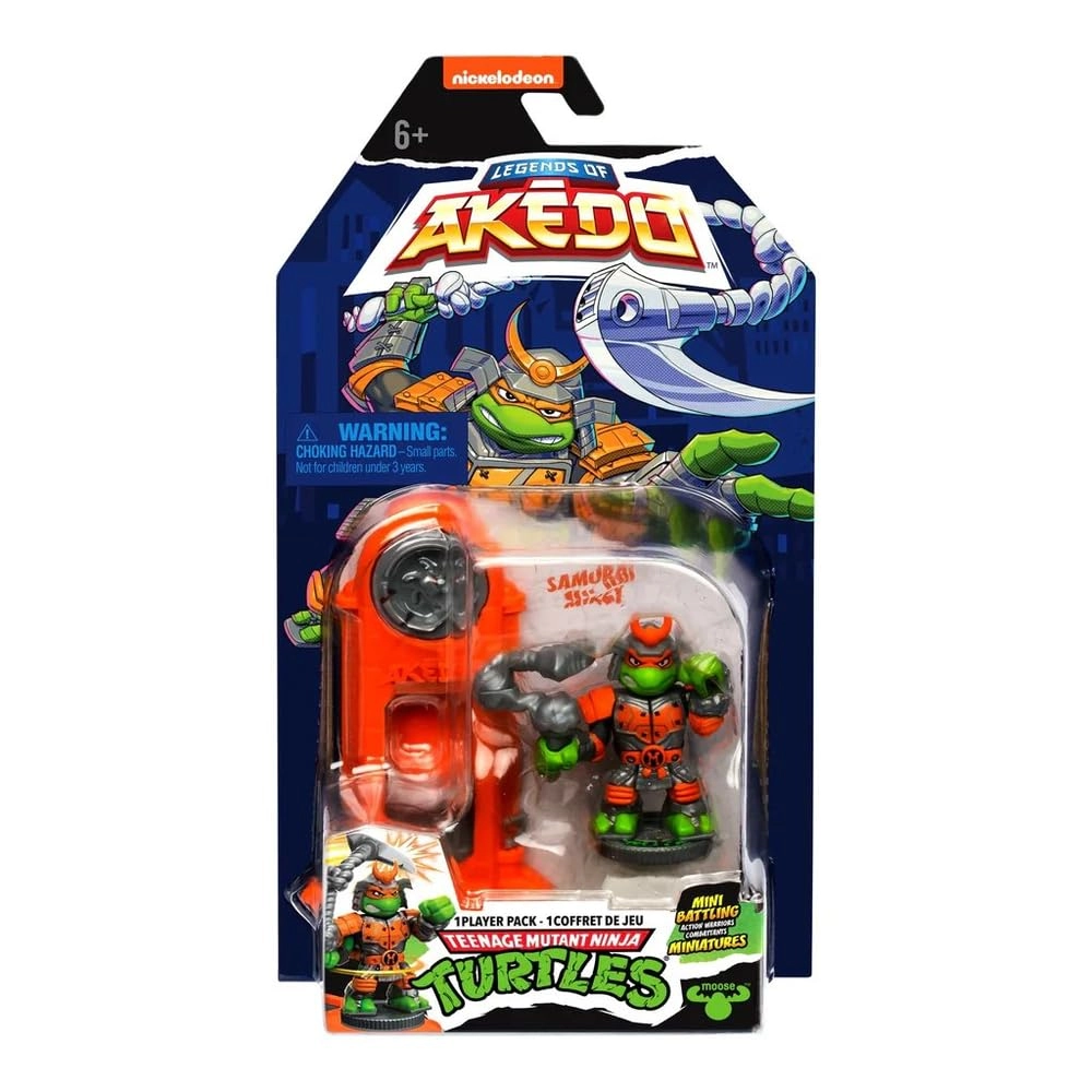 AKEDO Samurai Mikey - Teenage Mutant Ninja Turtles - 3 years and up 8 pieces