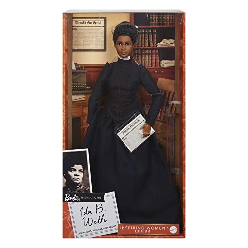 Ida B. Wells Inspiring Women Doll - Blue Dress Newspaper Accessory Ages 6+