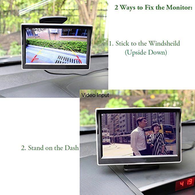 Car back camera with display - Night vision
