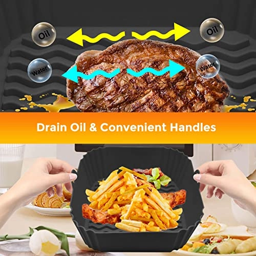 Air Fryer Liner Silicone - Silicone 2 Pack