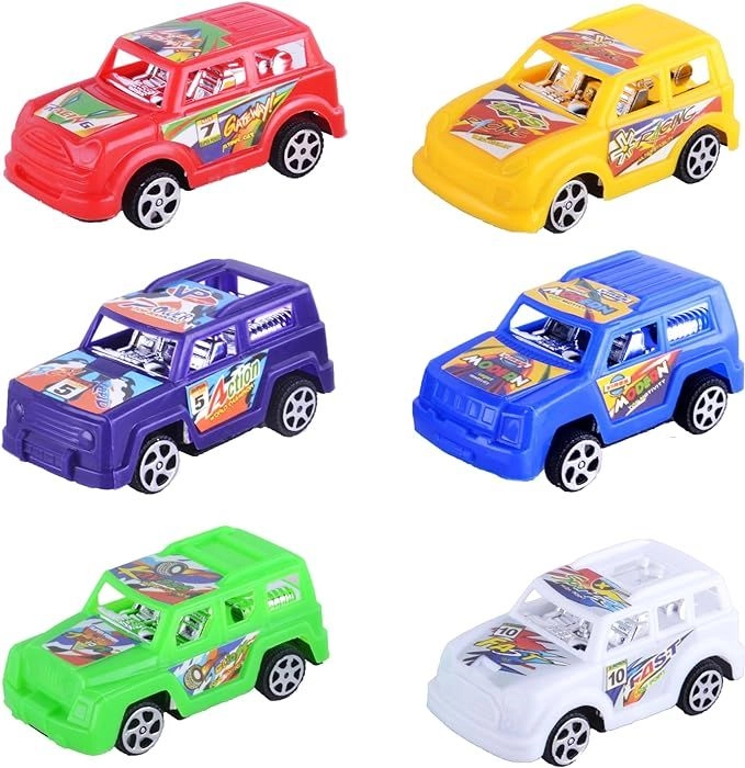 Power Joy Pull Back Racing Car - 6pcs Gift Pack