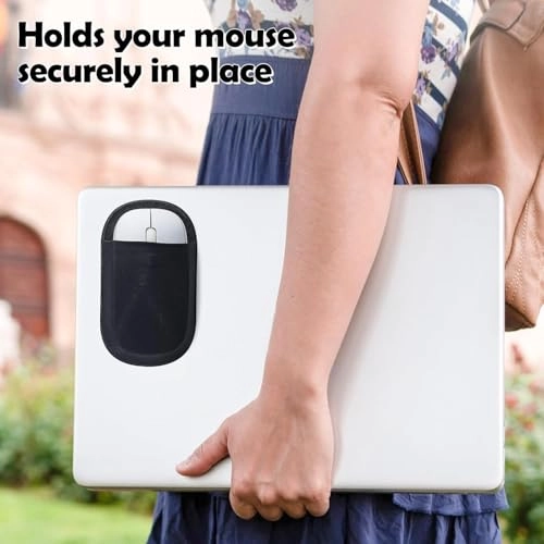 Stick-On Laptop Mouse Holder