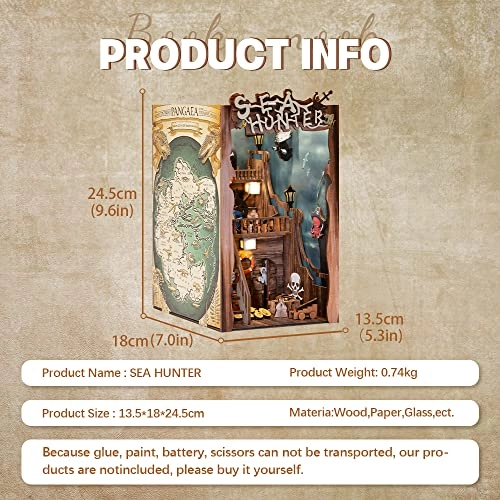 Book Nook Kit - 3D Wooden Puzzle DIY Miniature