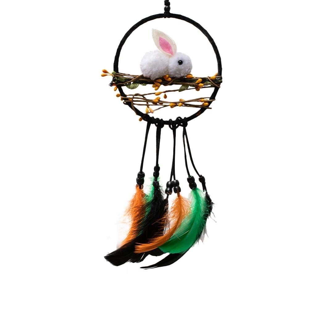 Dreamcatcher - Siderosphere, feathers, lines, wood beads.