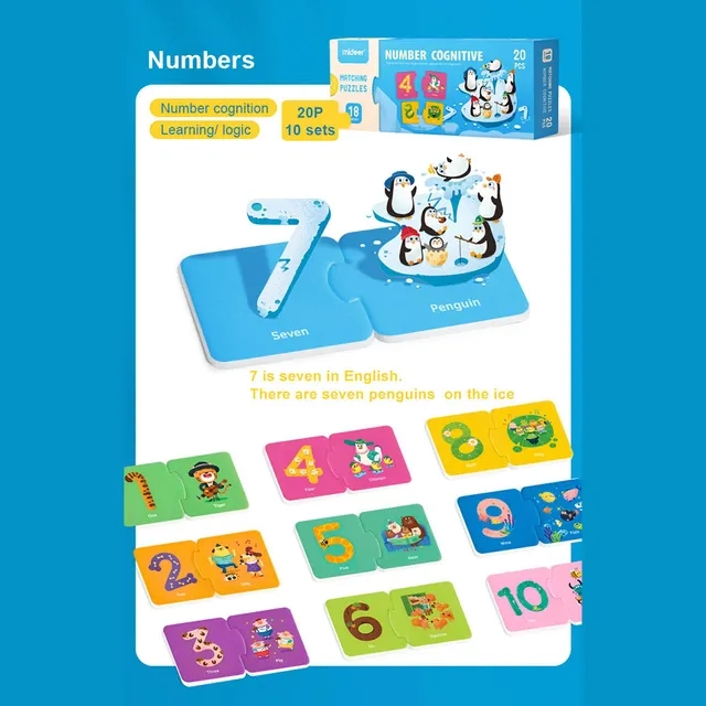 Number Cognitive Matching Puzzle - 18 Months