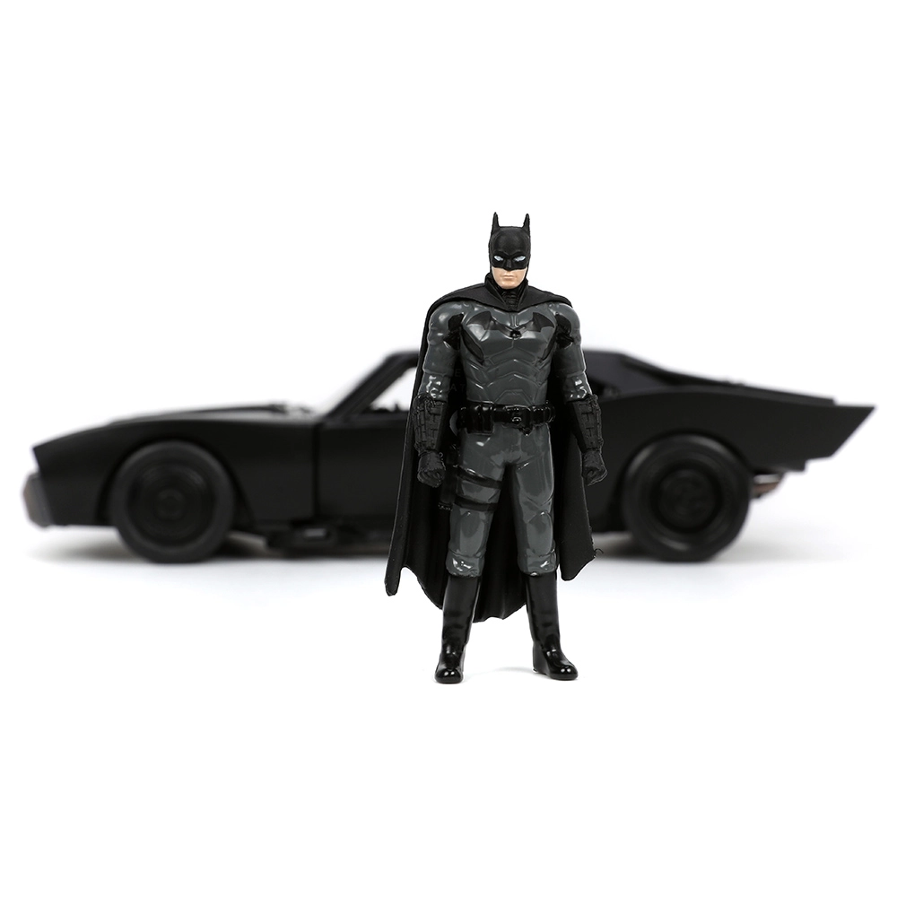 DC The Batman Movie Batman And Batmobile - 1:24