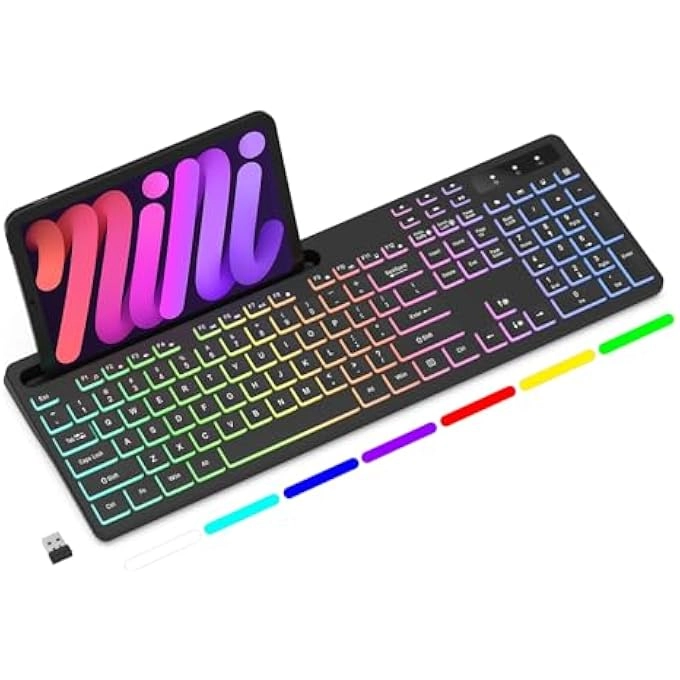 rayihni 7-COLOR BACKLIT KEYBOARD - Wireless