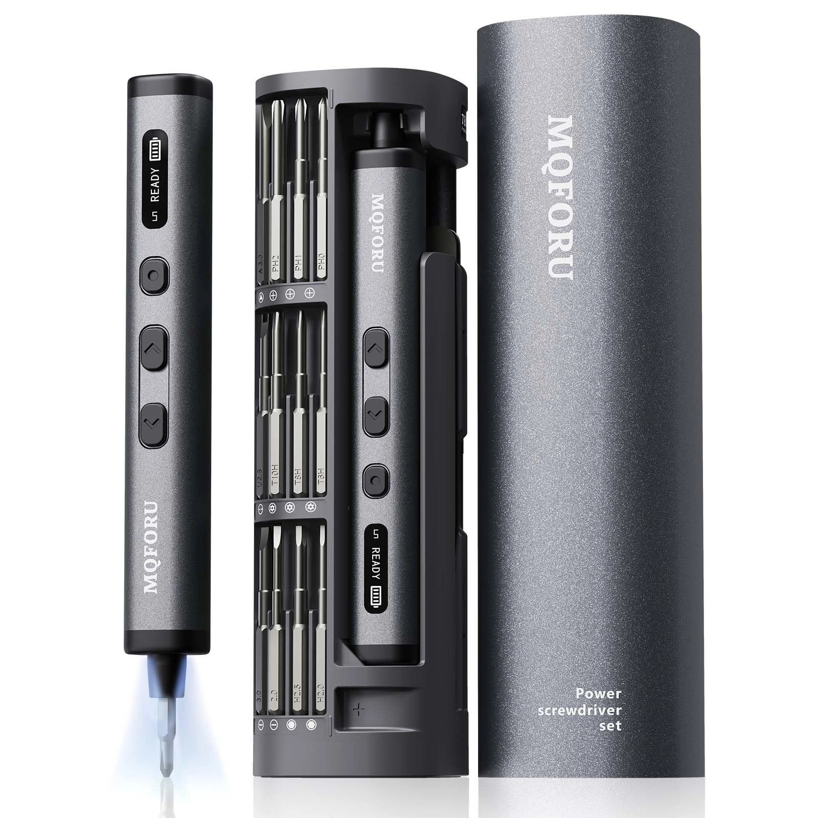 MQFORU Mini Cordless Electric Screwdriver Kit - 350mAh