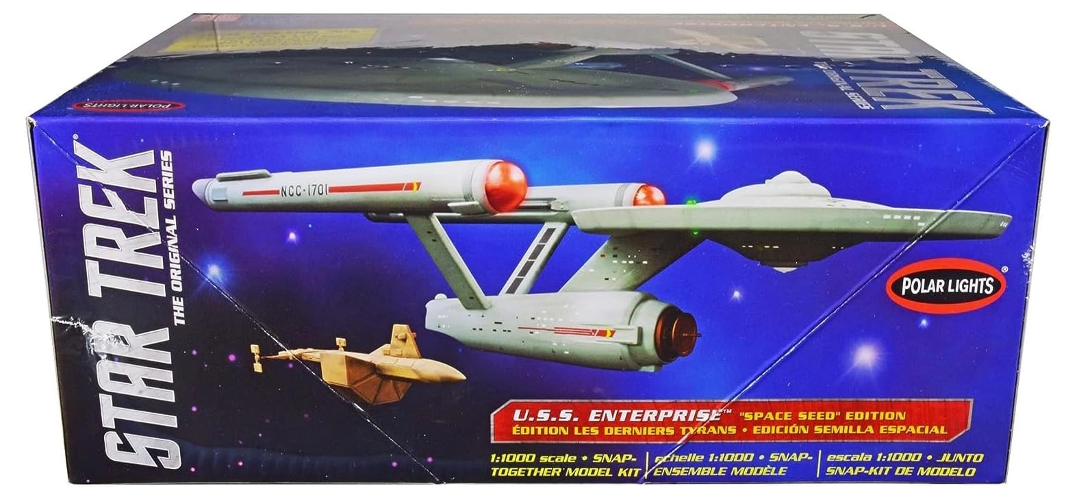 Polar Lights USS Enterprise - 1/1000 Snap-Together Model Kit + SS Botany Bay