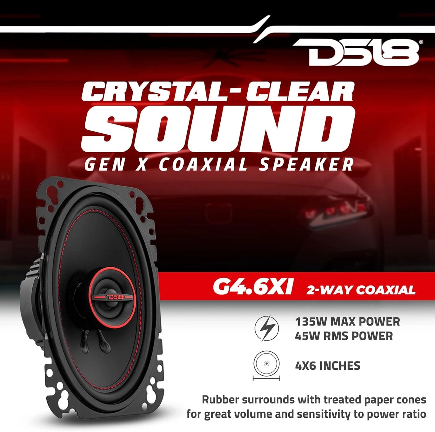 GEN-X4.6 - 4x6" 2-Way Coaxial