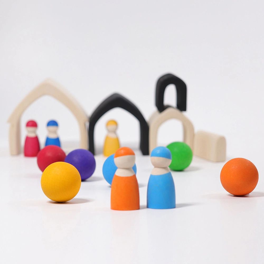 Stacking House - Suitable for 1 year and above 5 pieces