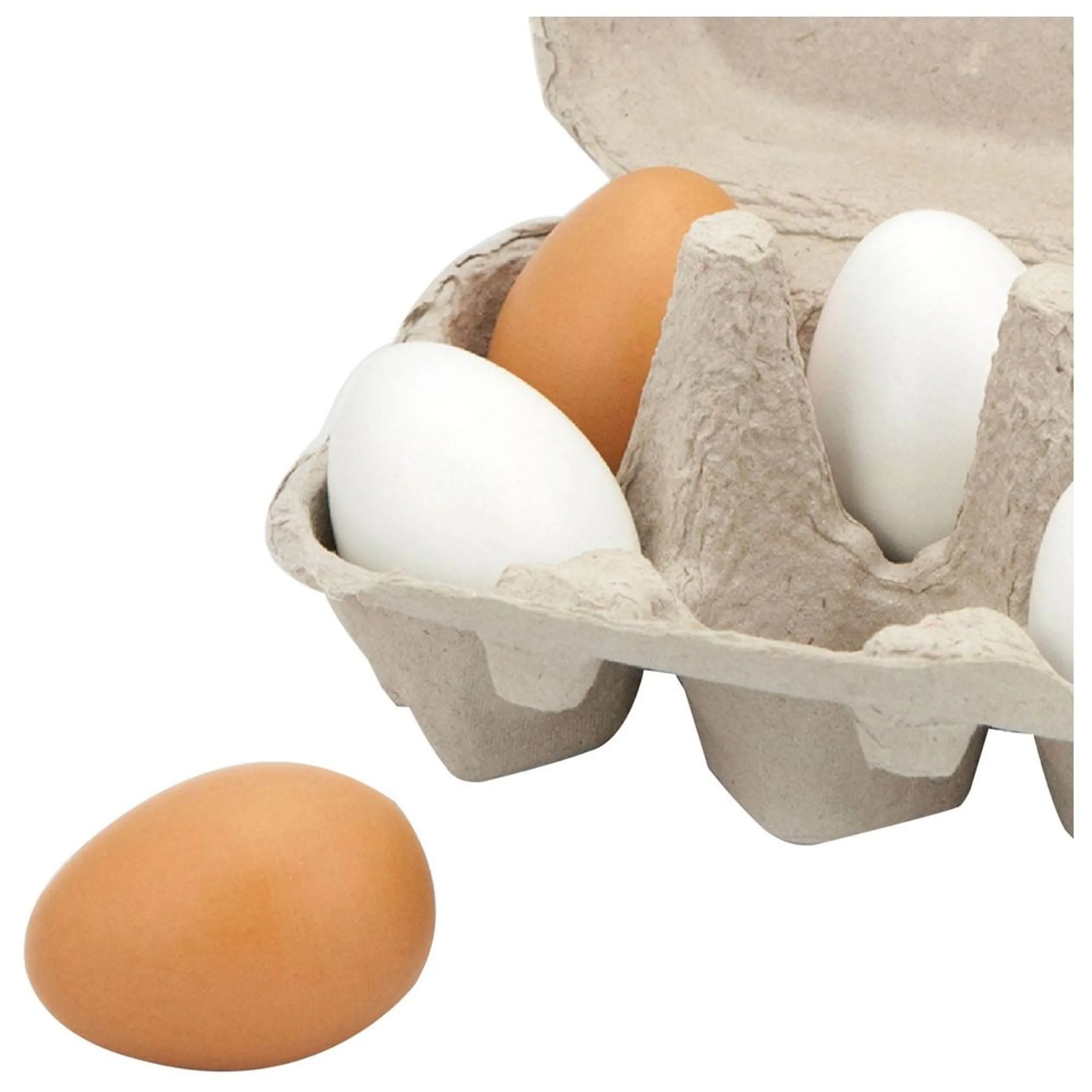 Wooden Eggs - Suitable for 2 years & above 6pcs