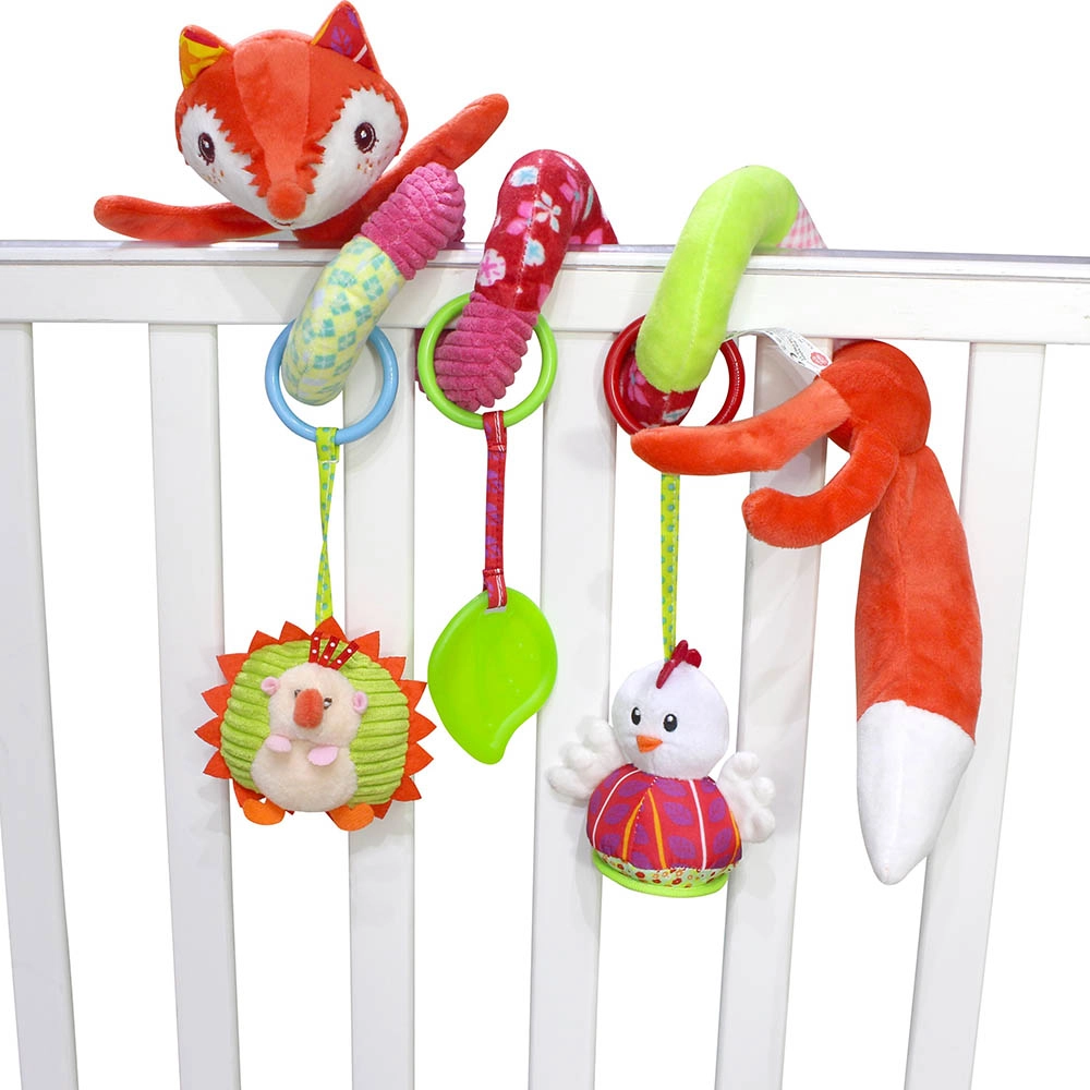Baby Stroller Plush Hanging Mobile Rattle Toy - Suitable for 3 months and above