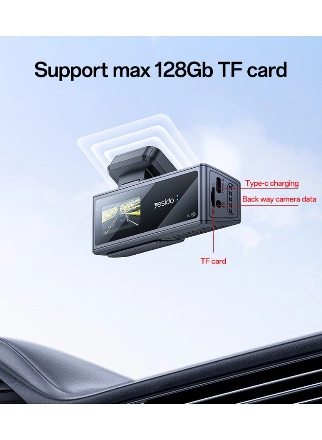 Dual Dash Cam - 2K 1080P