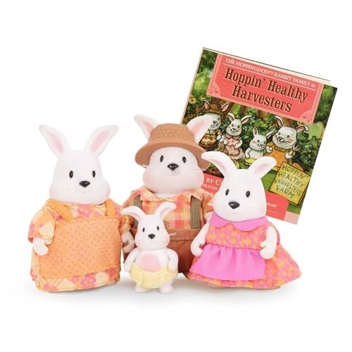 Battat Amelia + Elliot + Star + Theo - Hoppingood Rabbit Family - 4 pcs