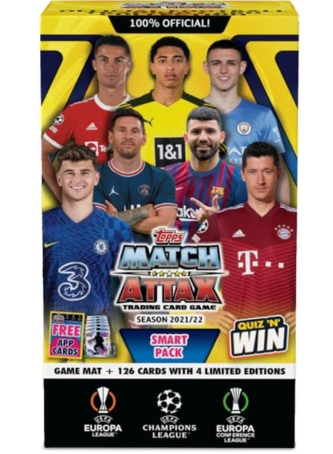 Topps Uefa Champions League Match Attax 2021/22 Smart Pack I - 126pcs