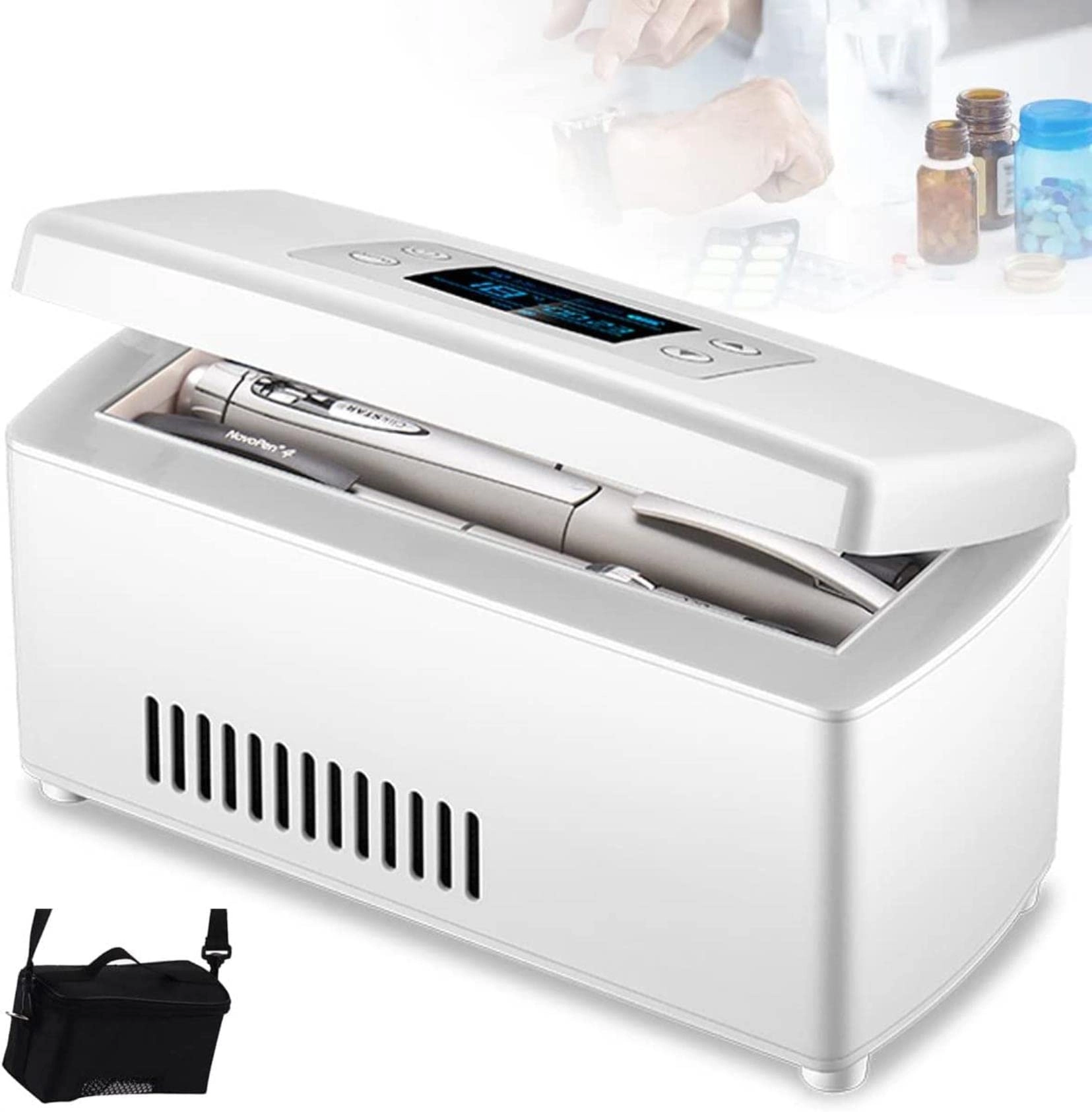 UZOURI Insulin Cooler - 2-8°C Lithium Battery