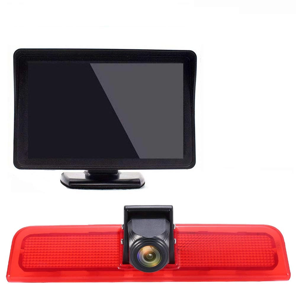 Brake Light Camera - 1280 x 720px Night vision + LCD Monitor - 4.3 Inches
