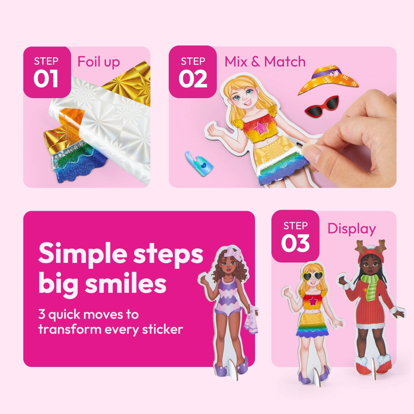 Foil Magnet Dress-Up Kit - 4+ years