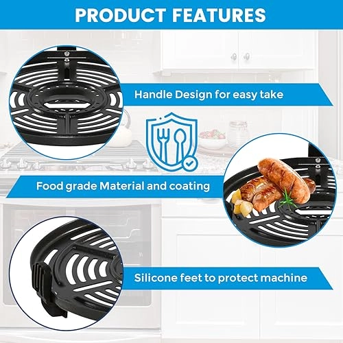 Air Fryer Grill Pan - stainless steel 1