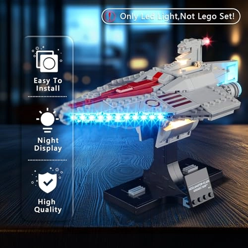 Light Kit for LEGO Acclamator-Class Assault Ship 75404 - Plastic Star Wars 1 5V