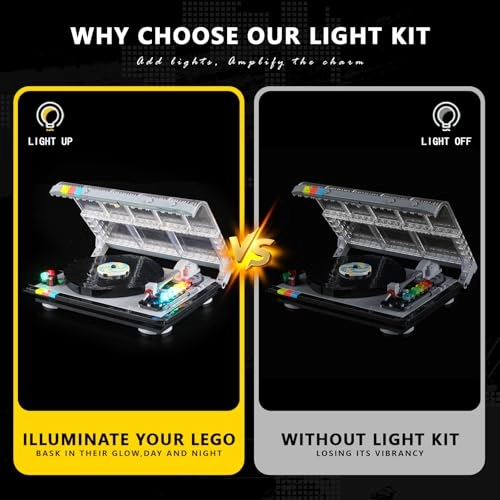 Light Kit for LEGO 40699 Retro Record Player - Plastic