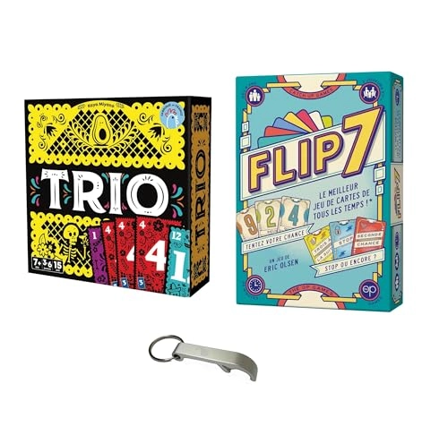 Trio - Card Game + Flip 7 + Decap - Bottle Opener