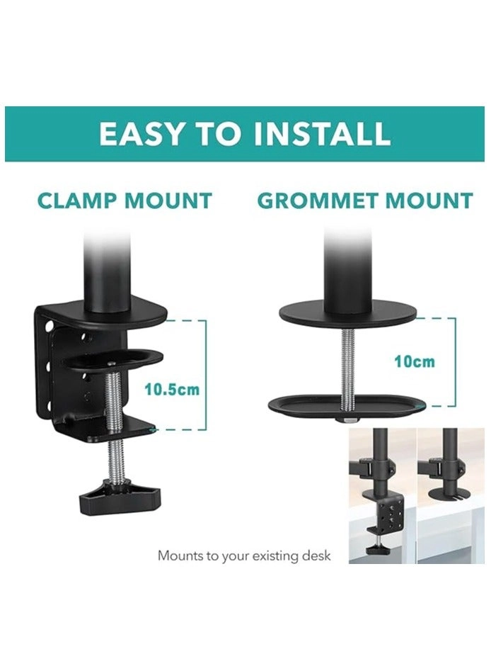 Dual Monitor Stand - 32 inch 75mm x 75mm 100mm x 100mm