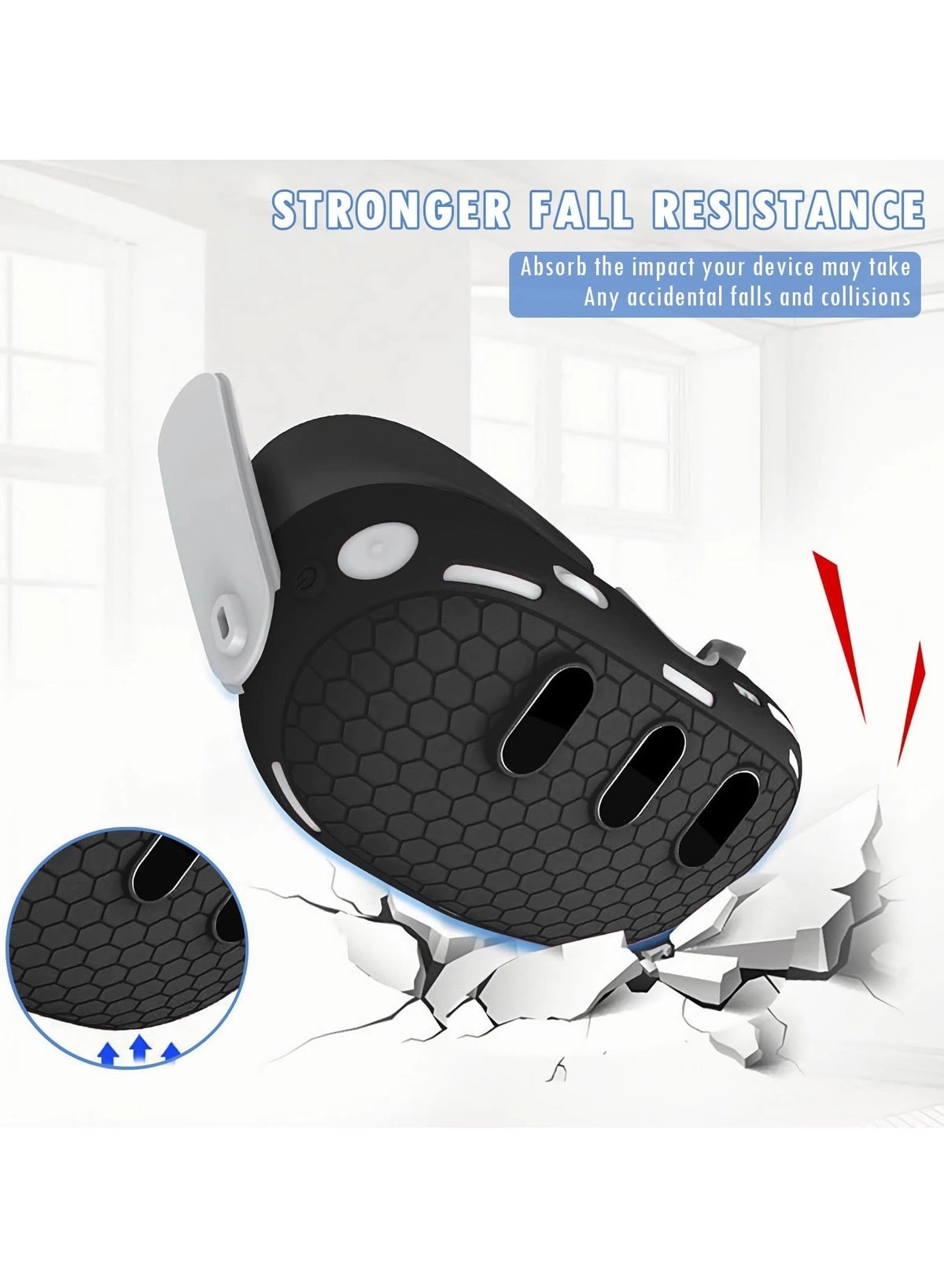 Host Cover - for Meta Quest 3 + Face Mask + Grip Handle Covers + Button Caps + Lens Cover + Wiping Cloth + Eye Mask