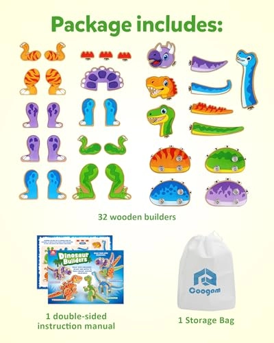 Build Your Own Dinosaurs - 32pcs