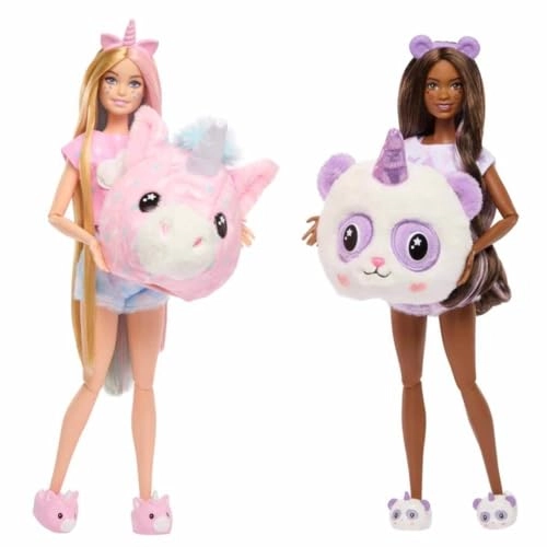Barbie Cutie Reveal - 2 Dolls 2 Pets 35+ Surprises Gift Set