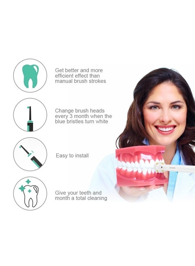 Toothbrush Replacement Heads - 8 Count with Covers