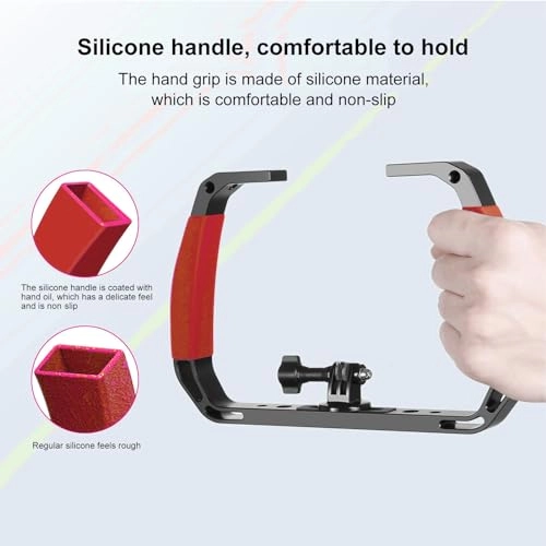 Underwater Diving Rig - Tray Mount Silicone Anti Slip 2 Cold Shoe