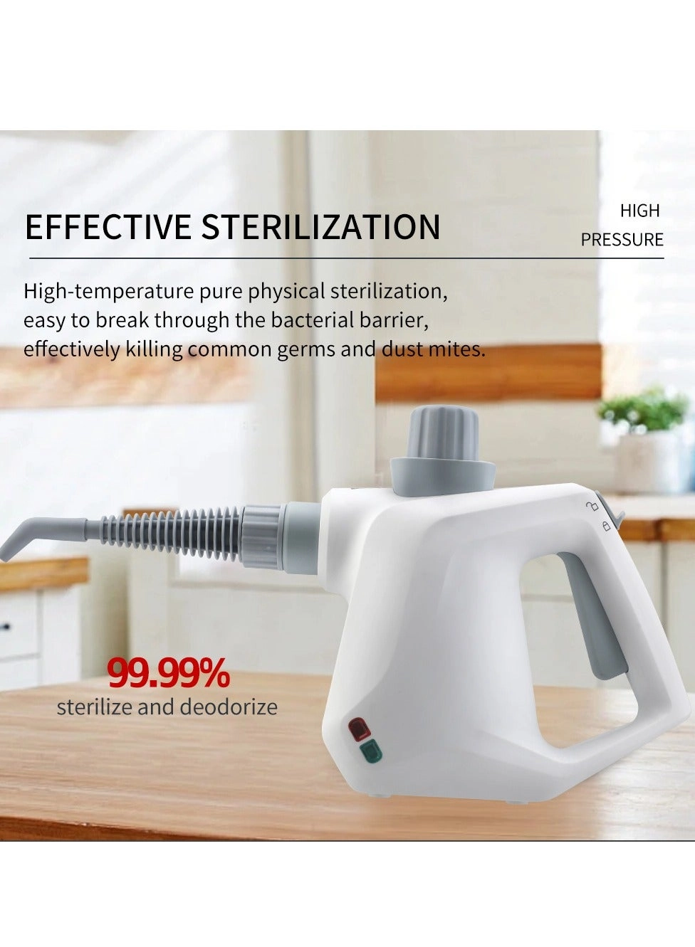 Handheld Pressurized Steam Cleaner - 3.0bar 350ml