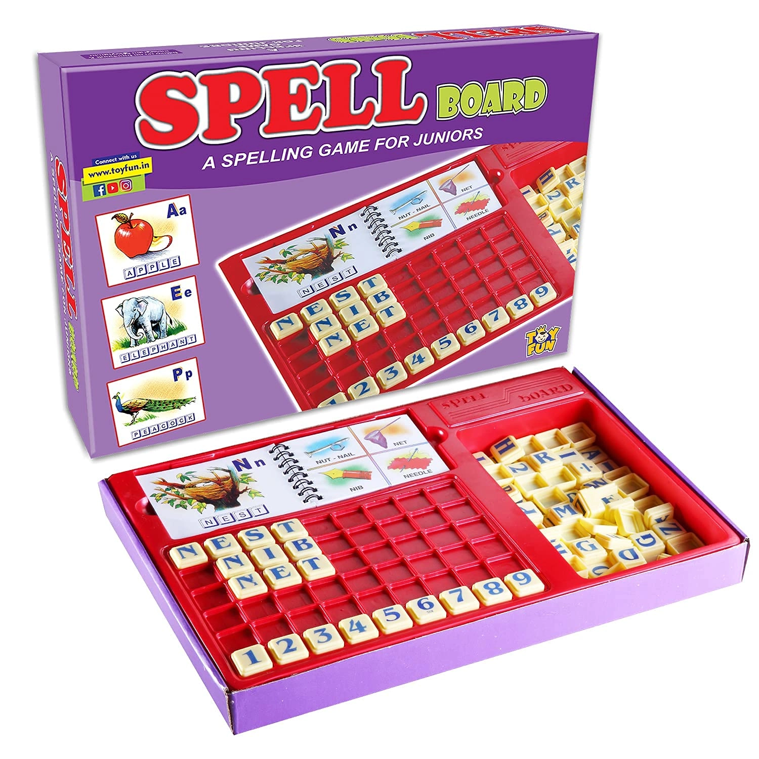 TOY FUN SPELL BOARD - 3 Years and Above