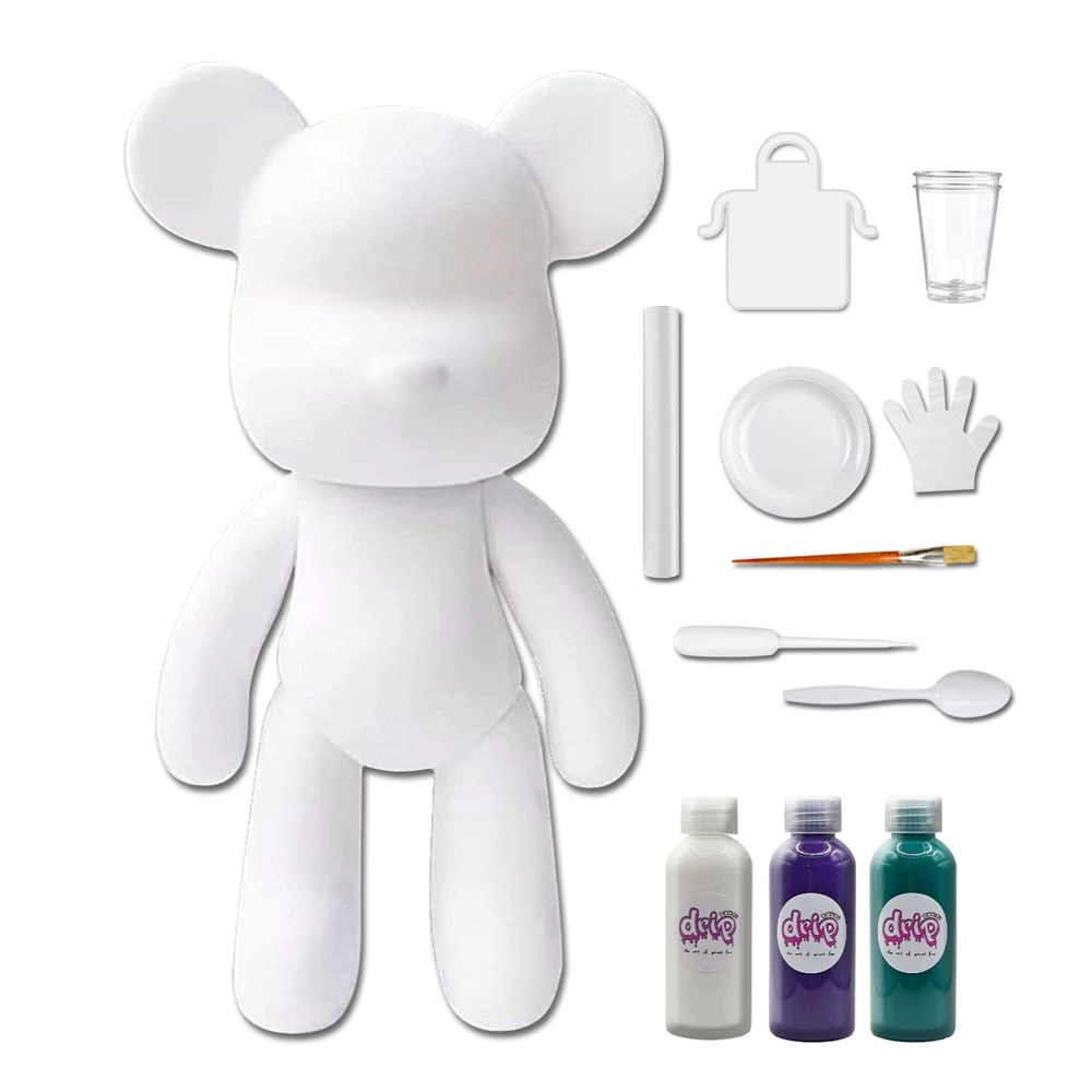 DIY Fluid Paint Bear - Complete Kit 23 cm
