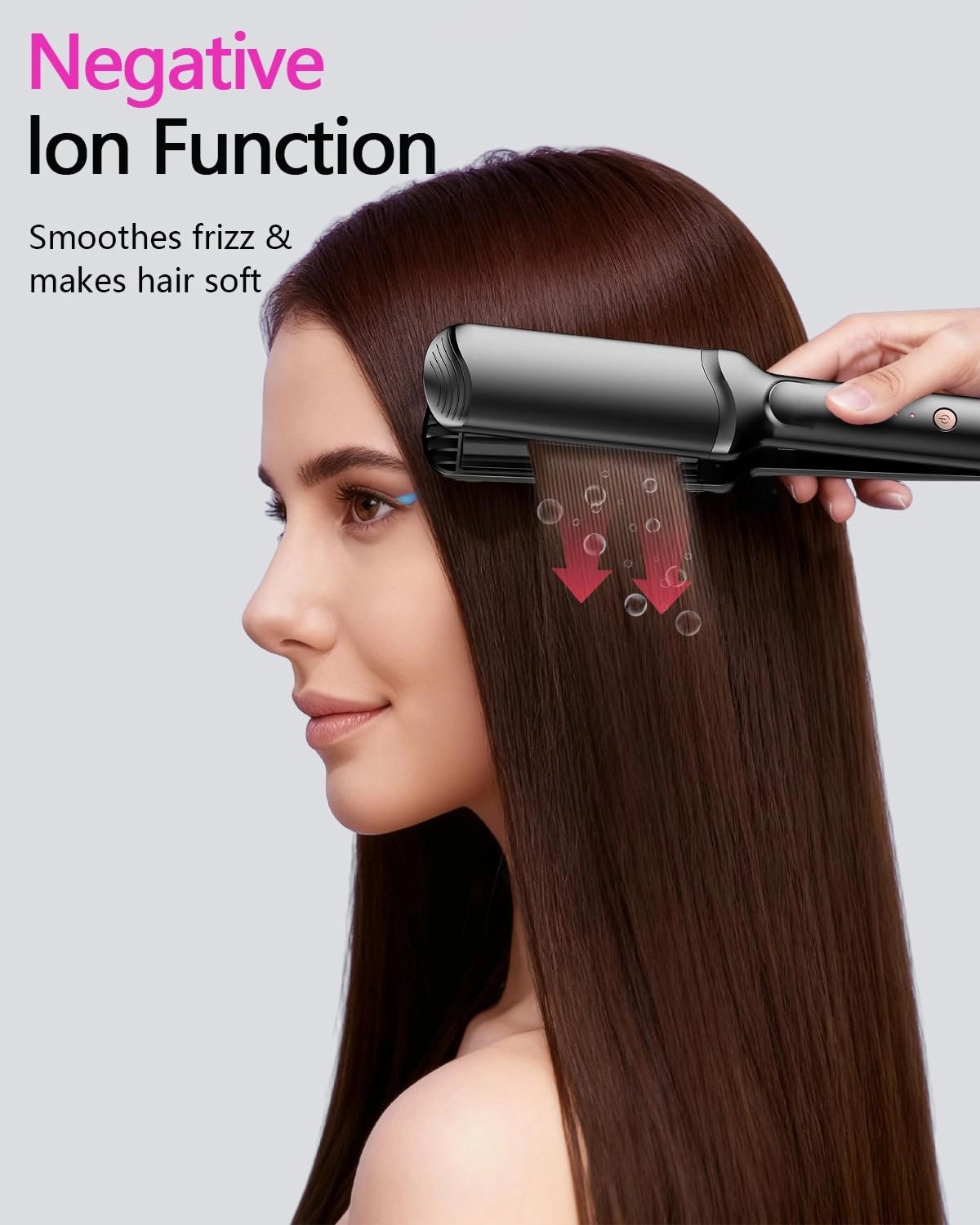 Hair Crimper Waver - 4 Interchangeable Ceramic Plates Auto Temp Control
