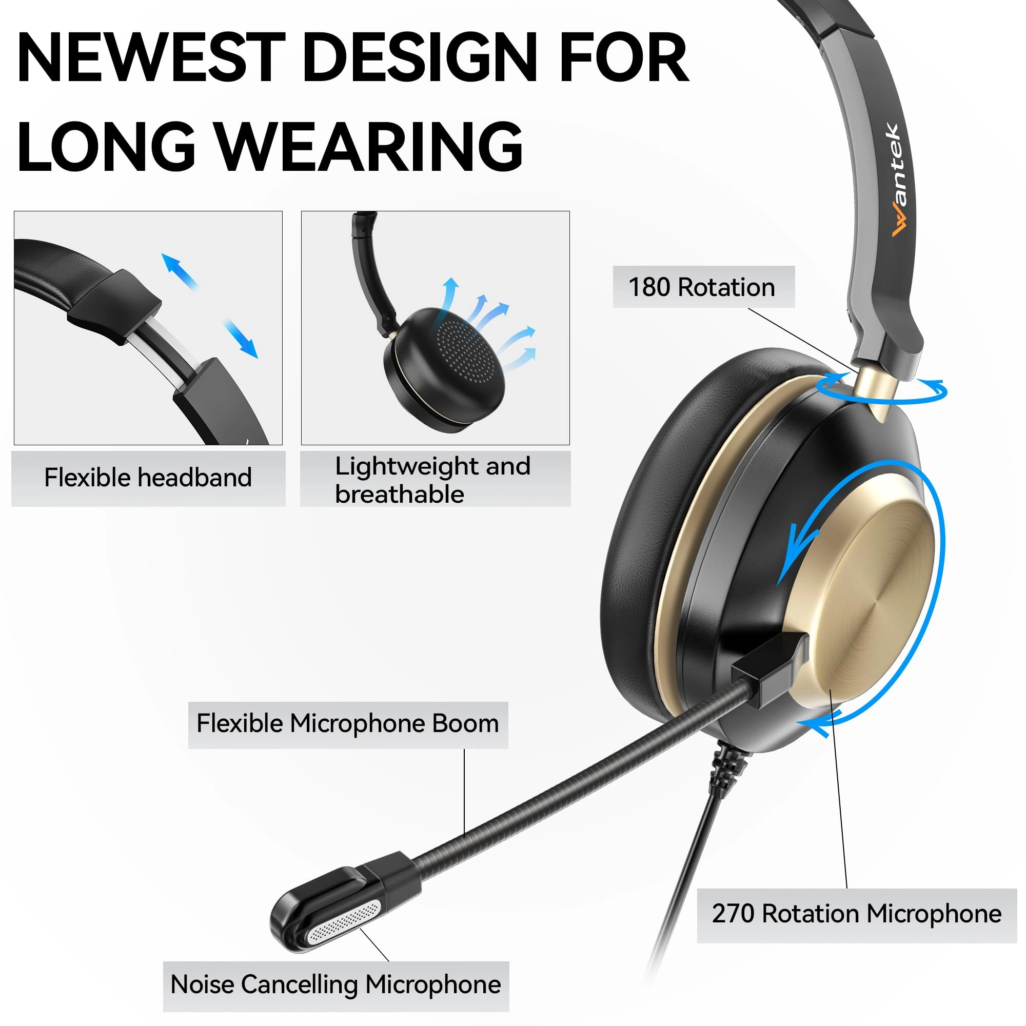 600FUSB Wired Headset