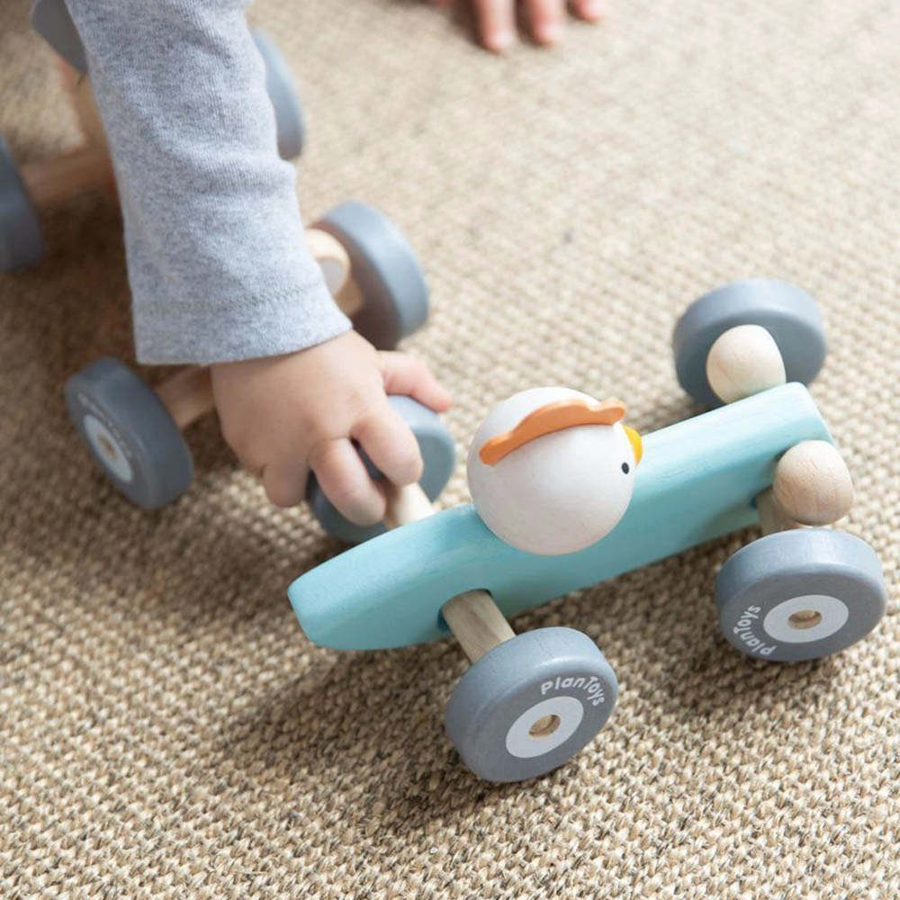 Chicken Racing Car - Suitable for 12 months and above 12 x 18 x 10 cm