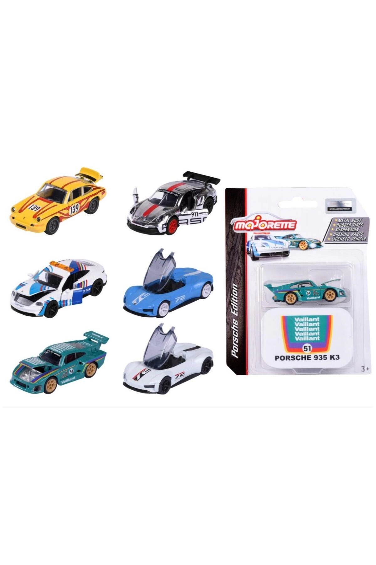 COLOR LAND CHILDRENS TOYS CENTER LLC Porsche Deluxe - 1:64 1 Piece