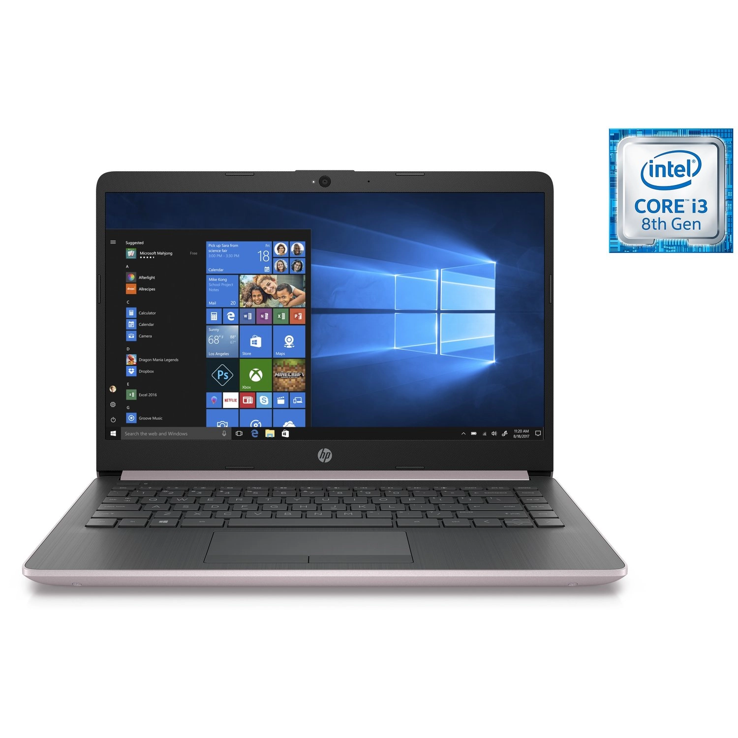 HP 14-CF0008NE - 14 inch 4GB 1000 gigabyte Core i3 2.4 GHz