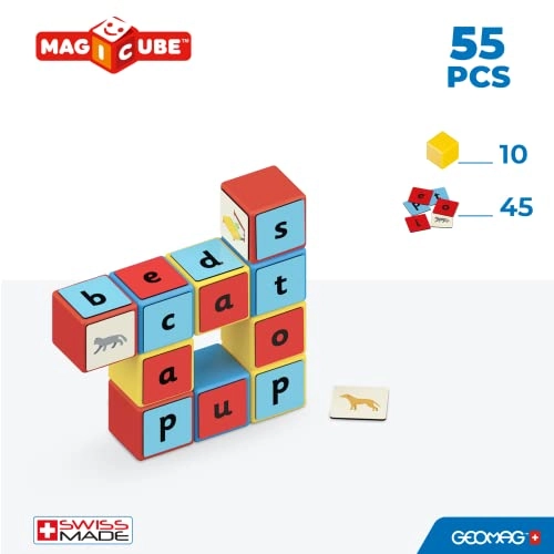 Magicube Word Building Recycled Clips - 3 years - 79 pieces