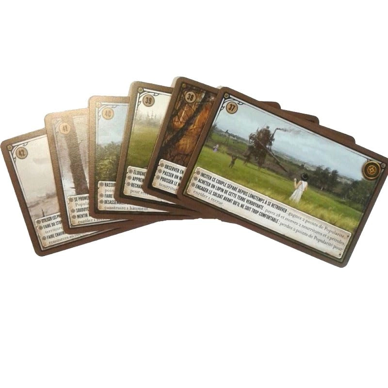 Scythe Target Cards - 13-18 6 cards + Scythe Meetings - 29-42 14 cards + Scythe Factories - 24-27 4 cards + Decap - 1