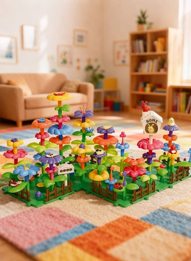 Betaoby Floral Garden Puzzle Toy Set - 112 pcs