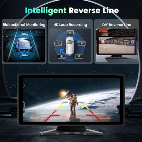 Reversing Camera - 1080P Night vision + Monitor - Wireless Carplay