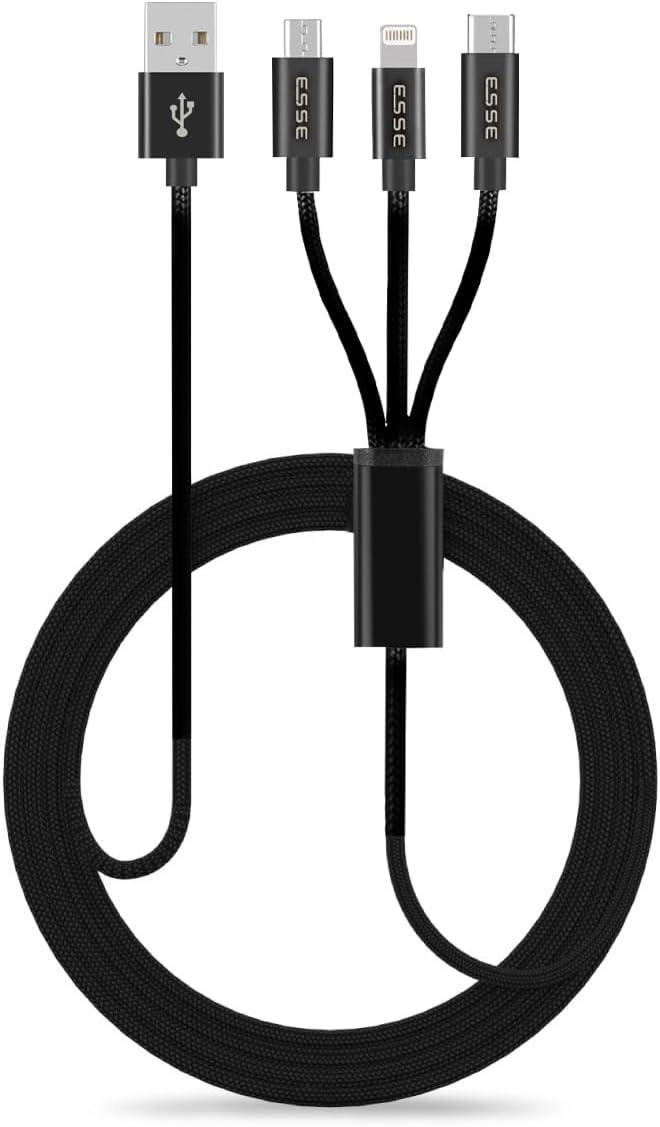 3 in 1 Lightning to Micropubs Cable 1m