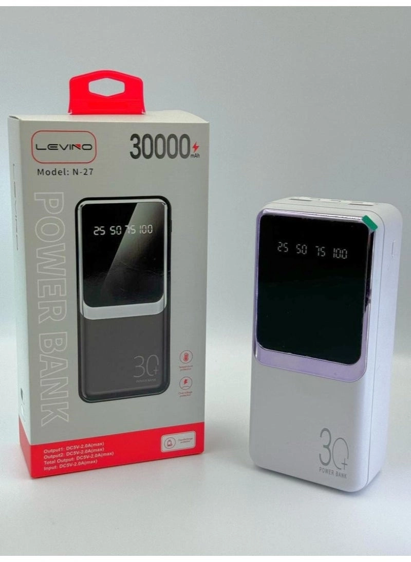 LEVINO N27 - 30000mAh 10.5W Fast charging Dual USB