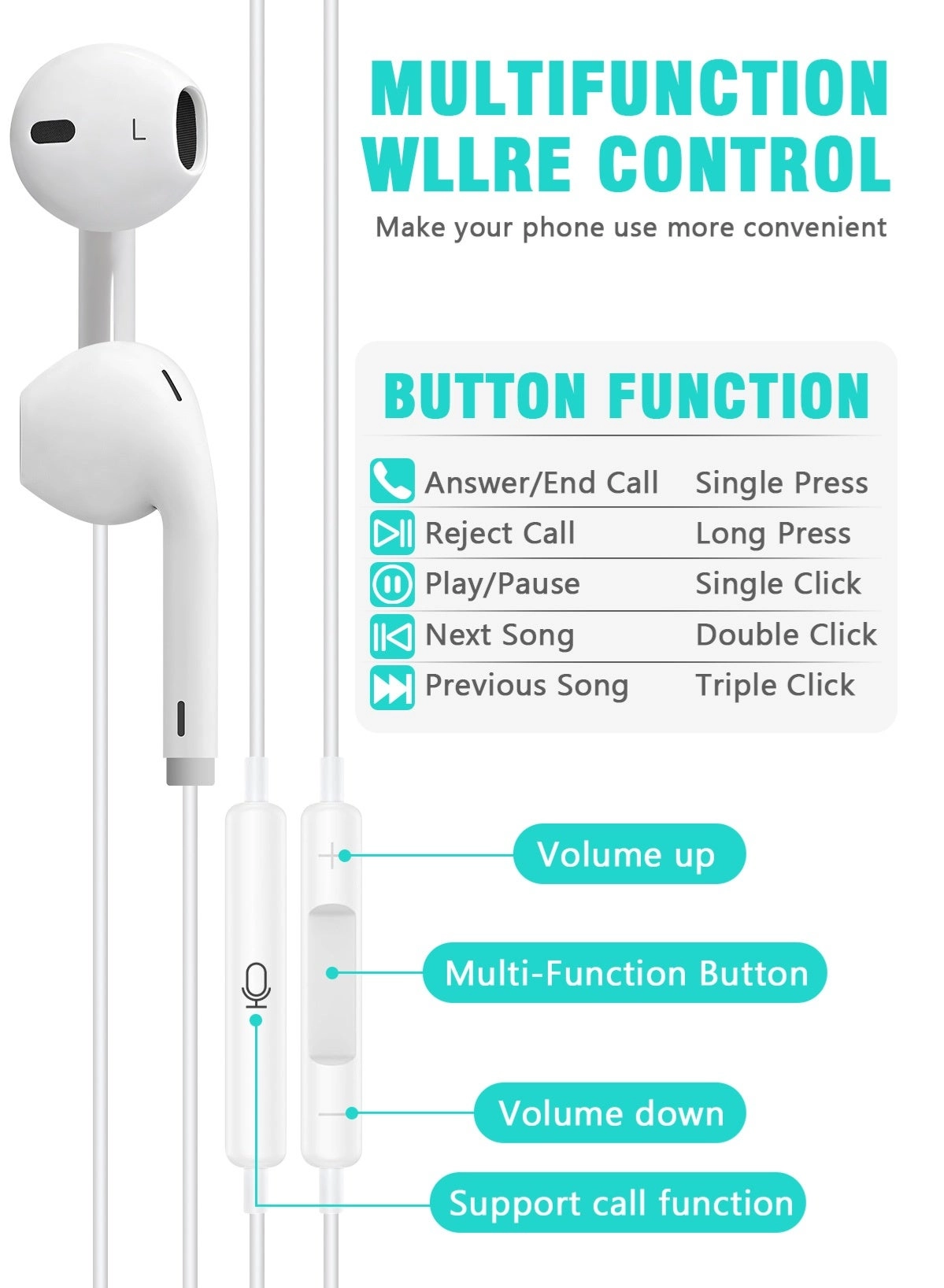 Wired Earphones Wired Earphone