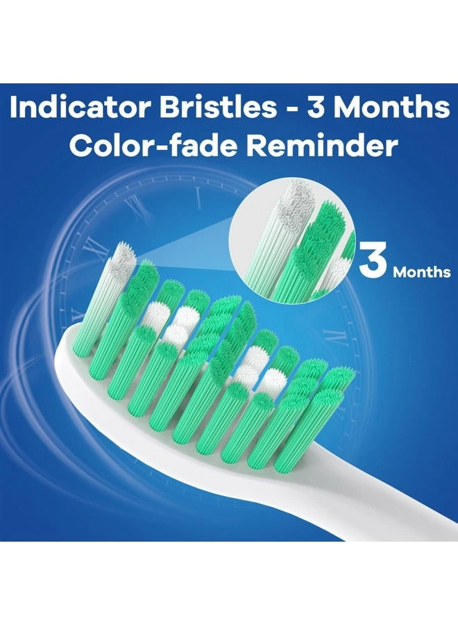 Toothbrush Heads - Philips Sonicare HX702266 HX7023 HX7001 6 Pack with Cap
