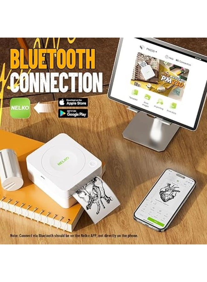 PM230 - Bluetooth 3 Rolls Paper WHITE